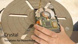  Presentation with drilling - Beautiful PPT theme featuring drive with an upright free backdrop and a coral colored foreground