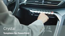  Presentation with car air conditioning - Audience pleasing presentation consisting of driver-controls-the-air-conditioning backdrop and a gray colored foreground