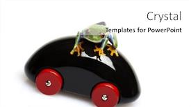  Presentation with driver - Slide deck with driver frog background and a white colored foreground