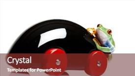  Presentation with driver - Beautiful PPT theme featuring driver frog backdrop and a tawny brown colored foreground