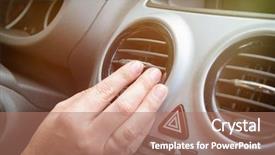  Presentation with driver - Beautiful theme featuring tuning air ventilation grille emergency backdrop and a coral colored foreground