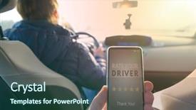  Presentation with taxi - Presentation enhanced with driver taxi or modern peer background and a tawny brown colored foreground