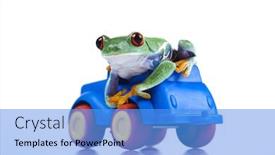  Presentation with driver - Slides having driver background and a teal colored foreground