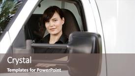  Presentation with drivers - Amazing theme having female paramedic in the driver backdrop and a gray colored foreground