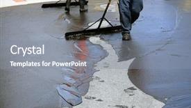  Presentation with rehabilitation - Slide deck consisting of driveway - private drive way street rehabilitation background and a gray colored foreground