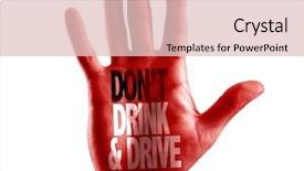  Presentation with drink and driving - Presentation design consisting of texting driving - don't drink and drive written background and a lemonade colored foreground