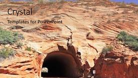  Presentation with hill road - PPT theme having driving excellence - zion national park usa excellent background and a coral colored foreground