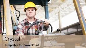  Presentation with heavy equipment - Amazing slide deck having roses of different varieties on a color market backdrop and a coral colored foreground