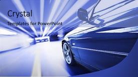  Presentation with traffic - Amazing theme having driving traffic cars - car backdrop and a light blue colored foreground