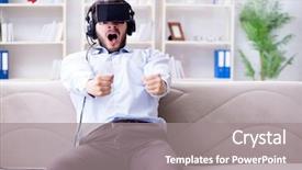  Presentation with home - Slide deck featuring drivinggame - student gamer playing games background and a gray colored foreground