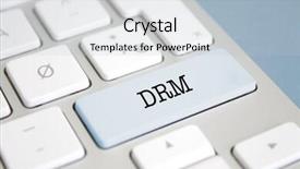  Presentation with keyboard - PPT layouts featuring drm written on a keyboard background and a  colored foreground