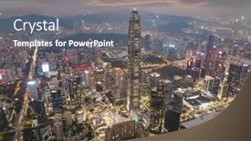  Presentation with drone - Slide deck consisting of drone-aerial-view background and a gray colored foreground