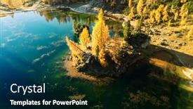  Presentation with flight - Slide set with drone-flight-over-federa-lake background and a black colored foreground