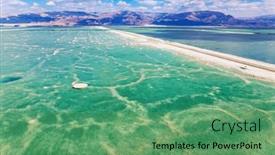  Presentation with israel - PPT layouts consisting of drone-footage-wonderful-dead-sea background and a ocean colored foreground