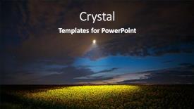  Presentation with drone - Beautiful PPT theme featuring drone-illuminates-a-sunflower-field backdrop and a wine colored foreground