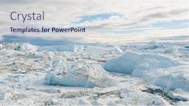  Presentation with climate change - Cool new presentation design with drone image of icebergs and ice from glacier in arctic nature landscape on greenland aerial image drone photo of iceberg in ilulissat icefjord affected by climate change and global warming backdrop and a lemonade colored foreground