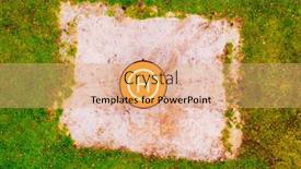  Presentation with drone delivery - Audience pleasing PPT layouts consisting of drone-landing-pad-helipad backdrop and a coral colored foreground