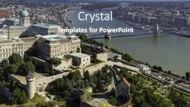  Presentation with danube - PPT layouts enhanced with danube with chainbridge budapest hungary background and a ocean colored foreground