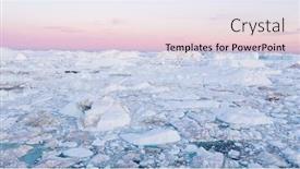  Presentation with climate change - Audience pleasing slides consisting of drone-photo-of-iceberg backdrop and a lemonade colored foreground