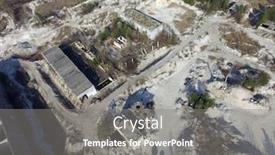  Presentation with industrial - Cool new presentation with drone-quadrocopter-explores-an-abandoned backdrop and a gray colored foreground