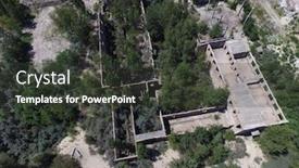  Presentation with abandoned - Beautiful presentation featuring drone-quadrocopter-explores-an-abandoned backdrop and a dark gray colored foreground