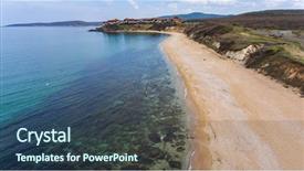  Presentation with bulgarian - Beautiful PPT layouts featuring drone view of bulgarian coastline backdrop and a ocean colored foreground