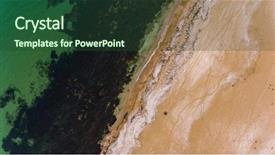  Presentation with bulgarian - PPT layouts having drone view of bulgarian coastline background and a forest green colored foreground