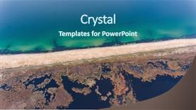  Presentation with bulgarian - Beautiful slides featuring drone view of bulgarian coastline backdrop and a ocean colored foreground