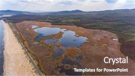  Presentation with bulgarian - Colorful PPT layouts enhanced with drone view of bulgarian coastline backdrop and a tawny brown colored foreground