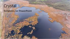  Presentation with bulgarian - Slides having drone view of bulgarian coastline background and a coral colored foreground