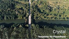  Presentation with height - Colorful presentation theme enhanced with drone-with-a-camera-beautiful backdrop and a dark gray colored foreground