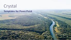  Presentation with height - Presentation theme having drone-with-a-camera-beautiful background and a sky blue colored foreground