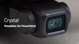  Presentation with drones - Audience pleasing slide set consisting of drones-gimbal-and-camera backdrop and a dark gray colored foreground