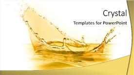  Presentation with orange juice - Slide set having drop - orange juice splash isolated background and a white colored foreground