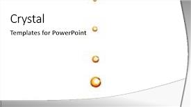  Presentation with water drop - Amazing presentation design having drop falling into orange water backdrop and a white colored foreground