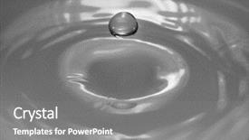  Presentation with water drop - Amazing PPT layouts having drop hitting surface of water close-up backdrop and a gray colored foreground