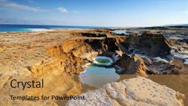  Presentation with drop - PPT theme with drop in the level background and a yellow colored foreground