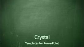  Presentation with green chalkboard - Presentation theme enhanced with green board - empty school chalkboard background and a tawny brown colored foreground