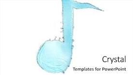  Presentation with music note - Beautiful slides featuring music note sign made backdrop and a white colored foreground