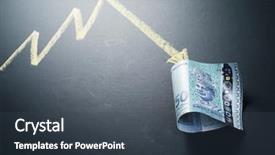  Presentation with gdp - Slide deck featuring gdp - weaken of the malaysia currency background and a tawny brown colored foreground