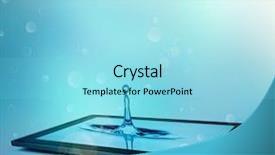  Presentation with drop of water - Cool new PPT theme with drop of water drips onto backdrop and a arctic colored foreground