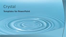  Presentation with collision - Amazing PPT layouts having drop-of-water-drop backdrop and a light blue colored foreground