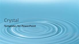  Presentation with collision - Cool new PPT theme with drop-of-water-drop backdrop and a light blue colored foreground