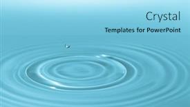  Presentation with collision - Amazing PPT layouts having drop-of-water-drop backdrop and a arctic colored foreground