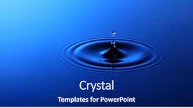  Presentation with water drop - PPT layouts enhanced with drop of water falling background and a navy blue colored foreground