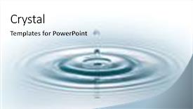  Presentation with water drop - Presentation design enhanced with raindrop - drop of water on white background and a white colored foreground