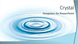  Presentation with drop of water - Audience pleasing theme consisting of drop of water on white backdrop and a cool aqua colored foreground