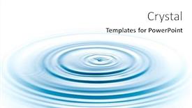  Presentation with drop - Slide deck consisting of drop-of-water-on-white background and a  colored foreground