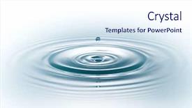  Presentation with drop of water - PPT layouts enhanced with drop of water on white background and a sky blue colored foreground