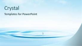  Presentation with water drop - Colorful PPT layouts enhanced with drop on a water surface backdrop and a sky blue colored foreground